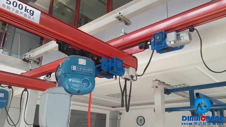 250kg KBK single beam overhead cranes