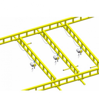 Combined multi-girder crane